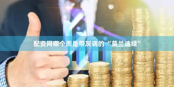 配资网哪个而是带灰调的 “莫兰迪绿”